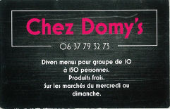 Carte Chez Domys