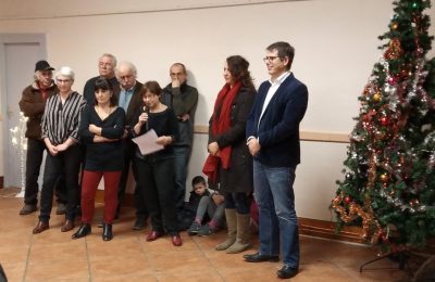 Le conseil municipal lors des vœux du maire