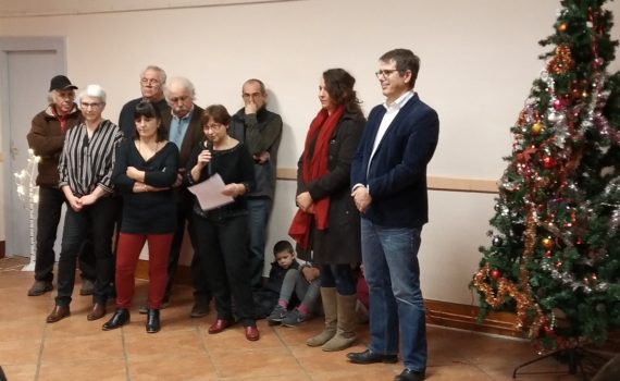 Le conseil municipal lors des voeux du maire
